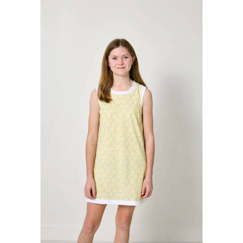 NEW COURTSIDE KIDS girl's lemon love dress in yellow